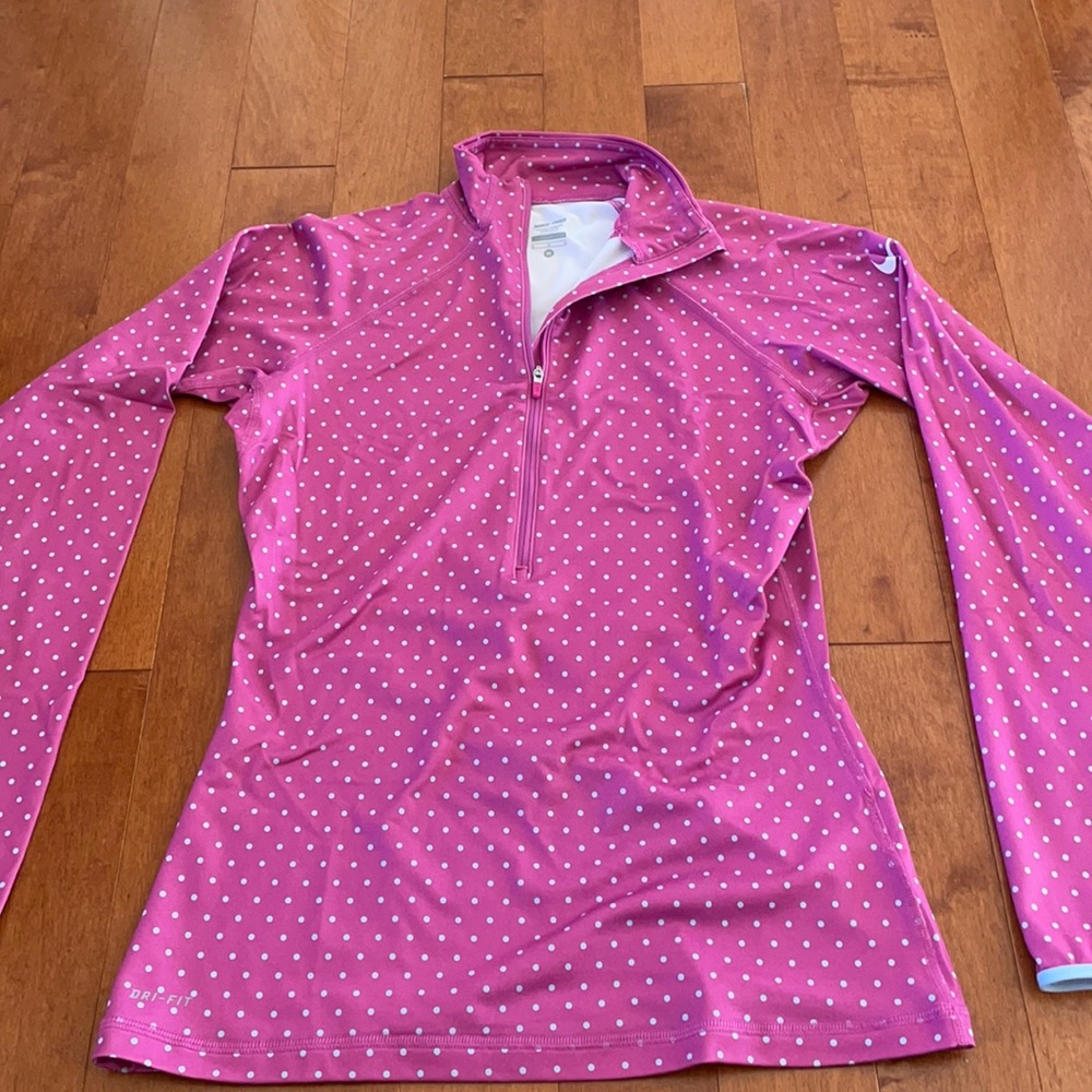 Pink Nike half zip